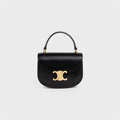 Celine Mini Shiny Calfskin Besace Clea Satchel